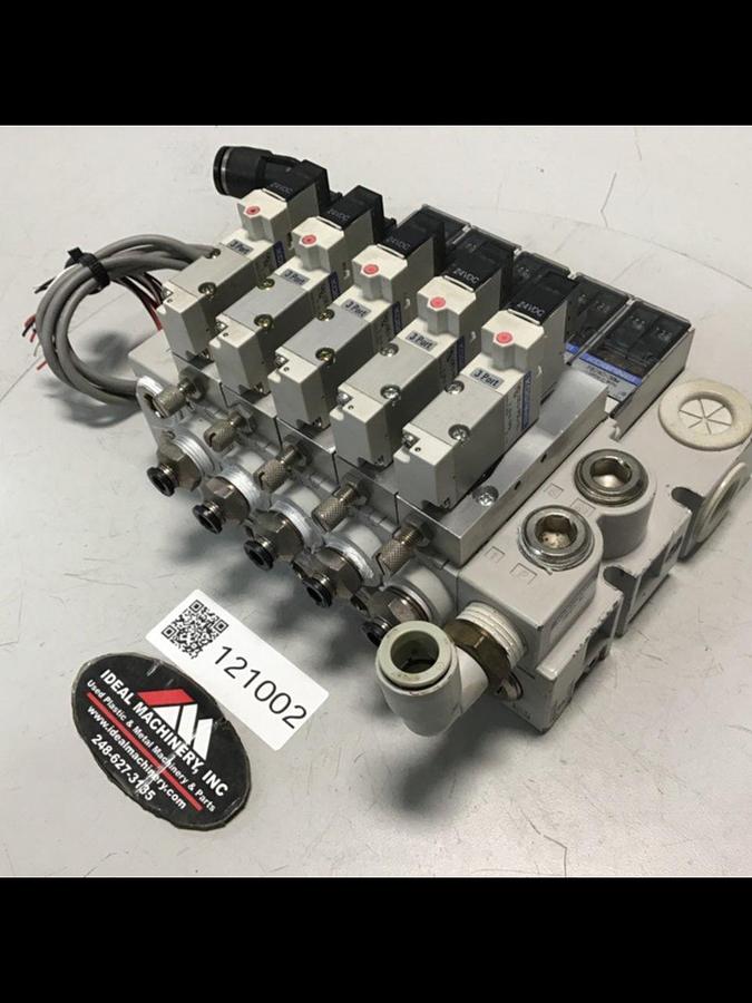 Used KOGANEI Manifold w/ Valves PBM5P-9W Used