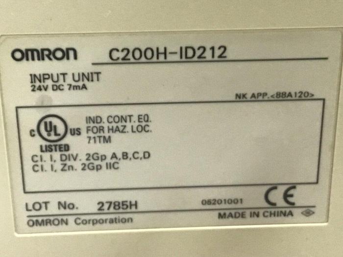 Used OMRON Input Module C200H-ID212 #122618