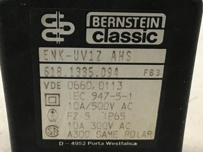 Used BERNSTEIN Limit Switch ENK-UV1Z AHS Used