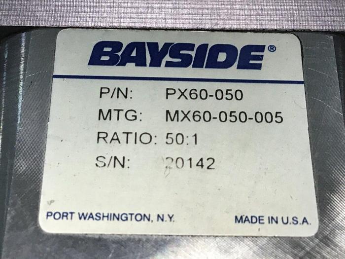 Used BAYSIDE Gearhead Reducer PX60-050 #115133