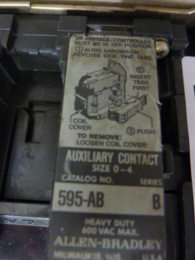 Used ALLEN BRADLEY Starter Size 1 40410-374-82-0236 W46 #55267