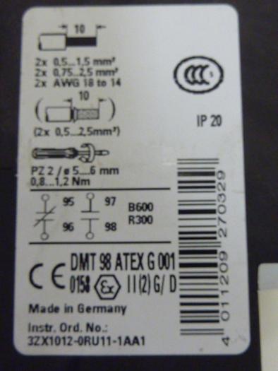 Used SIEMENS Overload Relay 3RU1116-1AB0 #57604