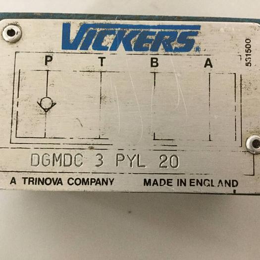 Used VICKERS Valve DGMDC 3 PYL 20 #91413