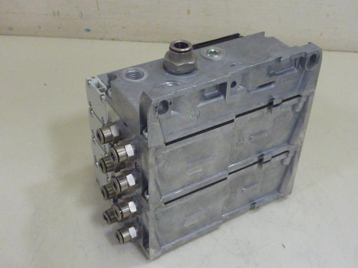 Used FESTO Control Block w/ Valves VABE-S6-1R-N12 #61211