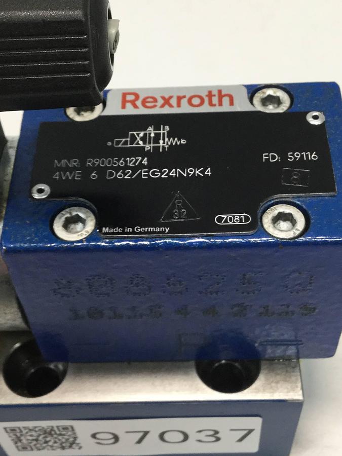 Used REXROTH Valve 4WE6D62EG24N9K4 USED
