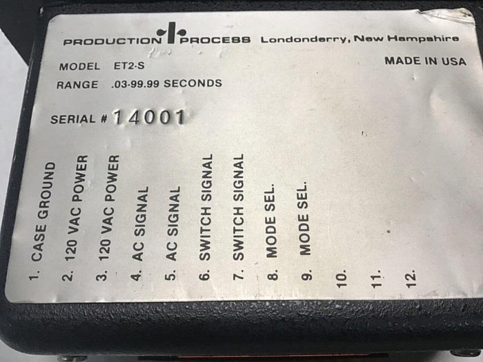 Used PRODUCTION PROCESS Elapsed Time Meter ET2-S #129585