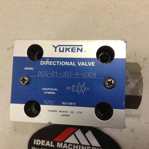 Used YUKEN Directional Valve DCG-01-2B3-Y-4008 #74169