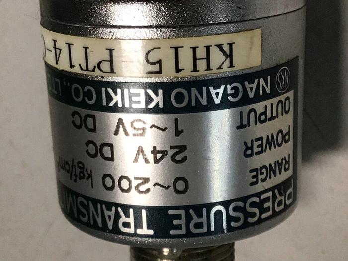 Used NAGANO Pressure Transmitter KH15-PT14-C-200-0.25 #126515