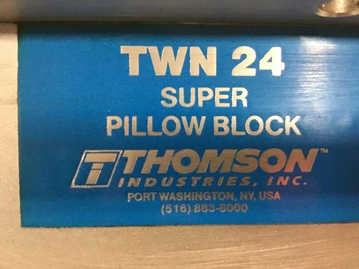 Used THOMPSON Twin Pillow Block Linear Bearing TWN 24 OPN #141149