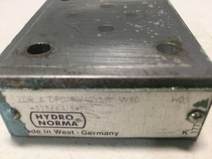 Used HYDRONORMA Valve ZDR 6 DP0-40/40YMV W80 #99518