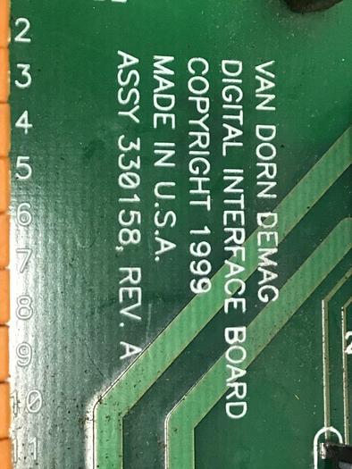 Used VAN DORN Digital Interface Board 330158 PC330-158 330-158 #137215