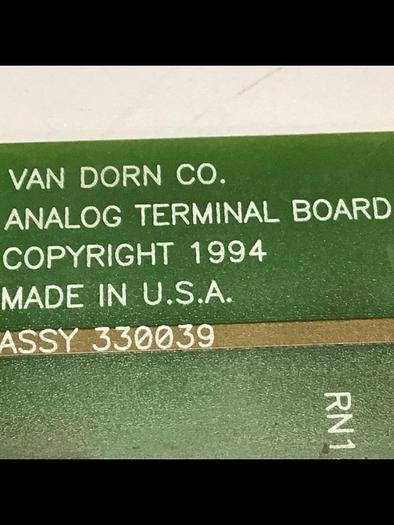 Used VAN DORN Analog Terminal Board PC330-039 Used