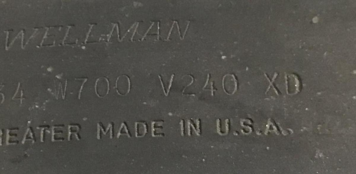 WELLMAN 700 Watt Heater Band 326334 700W NEW