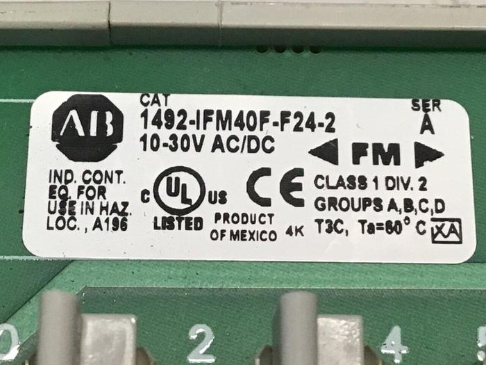 Used ALLEN BRADLEY Interface Module 1492-IFM40F-F24-2 SER A #115199