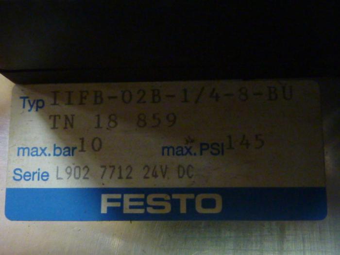 Used FESTO Control Block / Valve Terminal IFB8-02 #52846