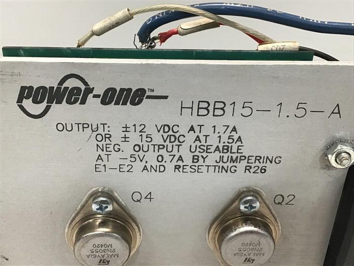 Used POWER-ONE Power Supply HBB15-1.5-A #116816