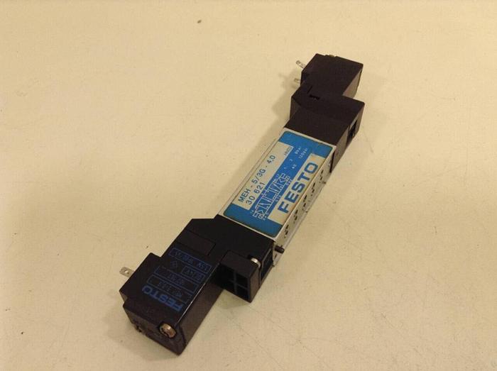 Used FESTO Pneumatic Solenoid Valve MEH-5/3G-4,0 #67701