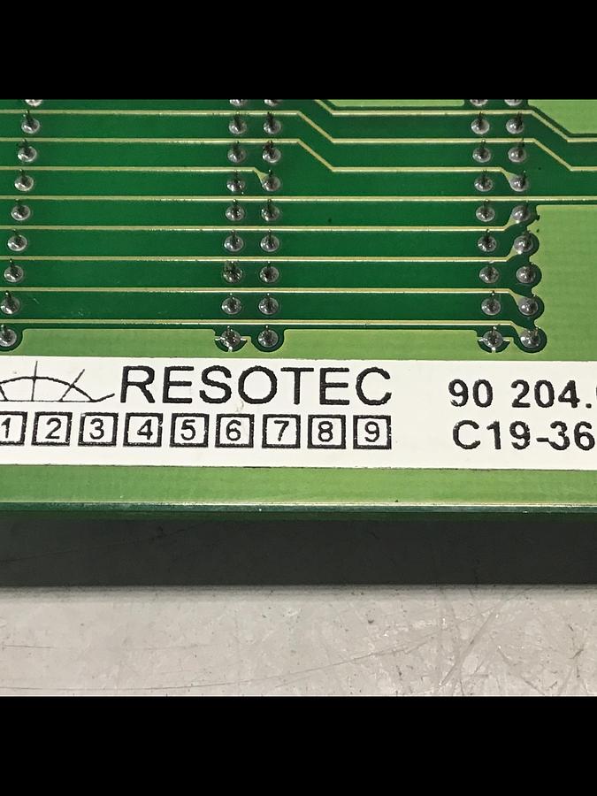 Used RESOTEC 90204.01 CIRCUIT BOARD USED #139579