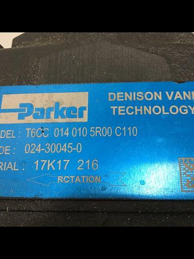 Used PARKER Pump T6CC 0140105R00 C110 #122668