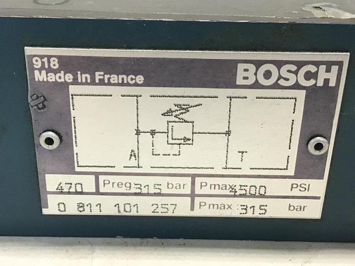 Used BOSCH Valve 0 811 101 257 #132091
