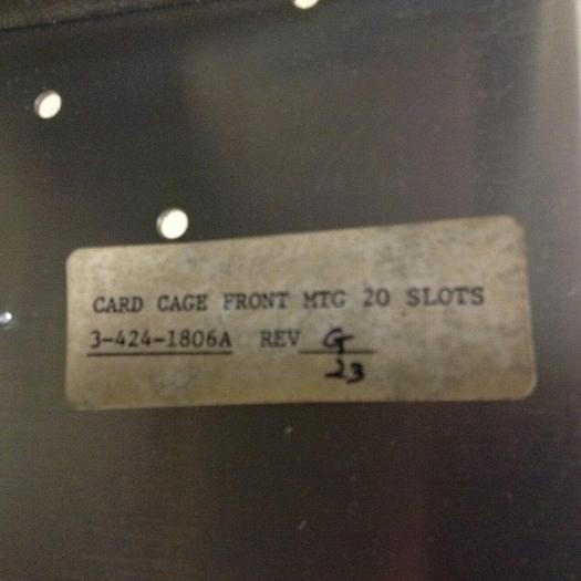 Used CINCINNATI MILACRON Chassis Rack w/o Cards 3-424-1806A #85895