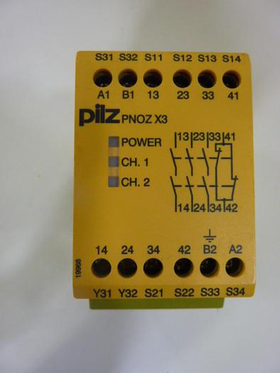 Used PILZ Safety Relay PNOZX3120VAC24VAC/DC3N/O1N/C1SO #48838