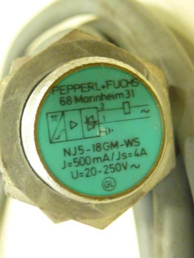 PEPPERL & FUCHS Proximity Sensor MJ5-18GM-WS #43522