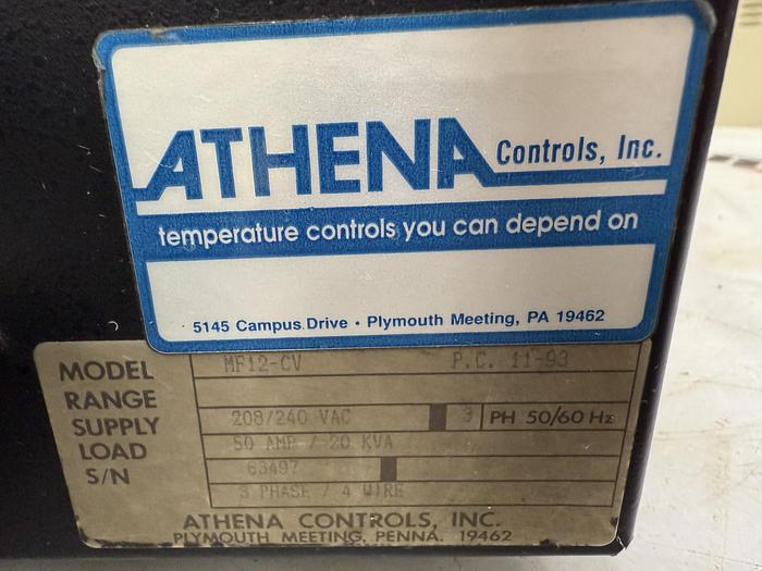Used ATHENA 12 Zone Hot Runner Control MF12-CV USED #148630