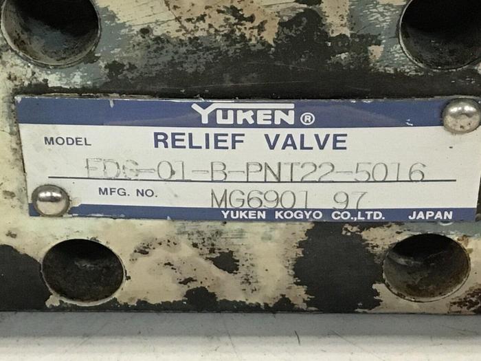 Used YUKEN Valve EDG-01-B-PNT22-5016 #141215
