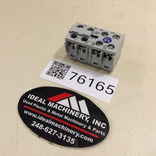 Used ALLEN BRADLEY Auxiliary Contact 195-MA22 SER A #76165