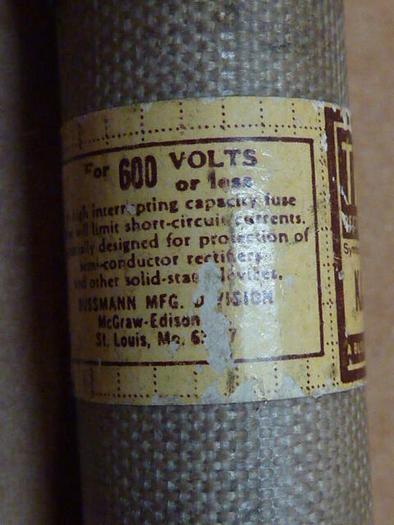 Used BUSSMANN 60 Amp Fuse KAC-60 #27453
