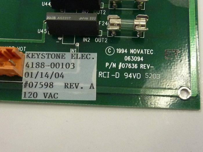 Used NOVATEC Circuit Board 4188-00103 #10773
