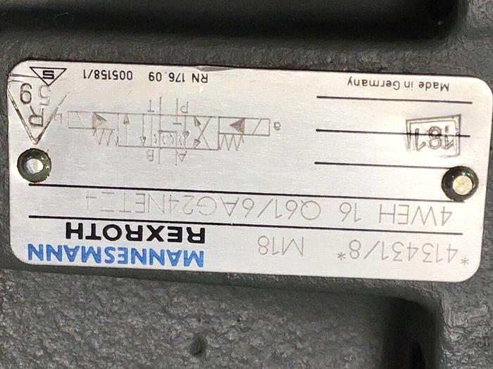 Used MANNESMANN REXROTH Valve 4WEH16Q61/6AG24NETZ4 #125947