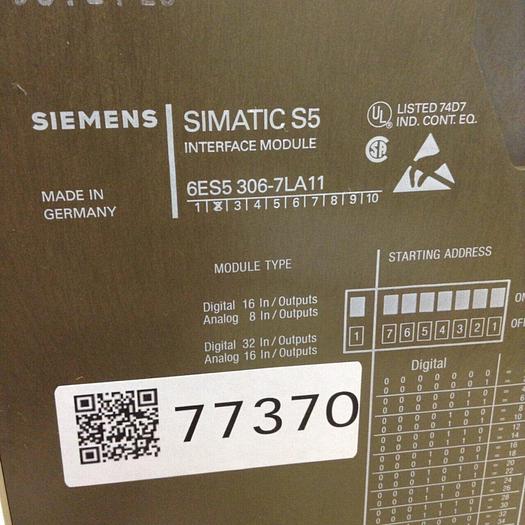 Used SIEMENS I/O Module 6ES5 306-7LA11 #77370