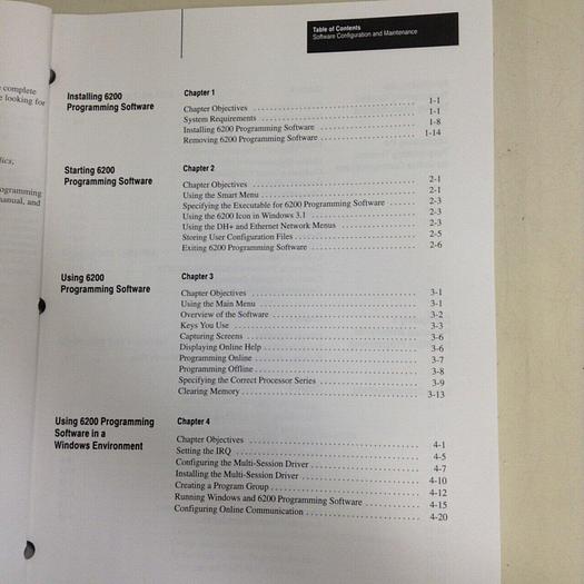 Used ALLEN BRADLEY Configuration and Maintenance Manual 6200-6.4.6 #70831