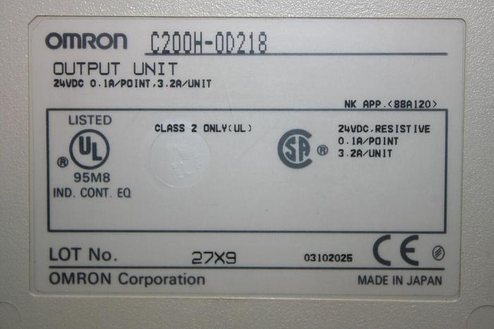 Used OMRON Output Module C200H-0D218 #20958