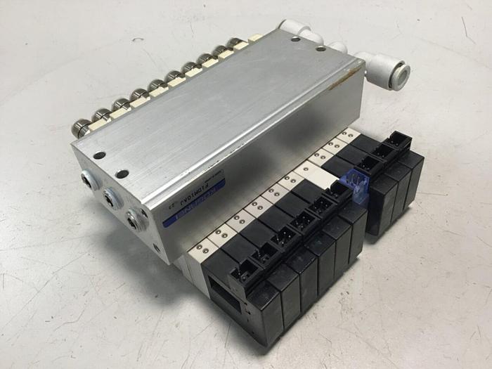 Used KOGANEI Manifold w/ Valves F10M10AJ #120927