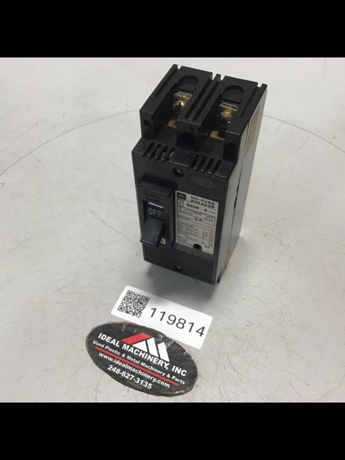 Used TOSHIBA 3 Amp Circuit Breaker S30B-2P-3A USED