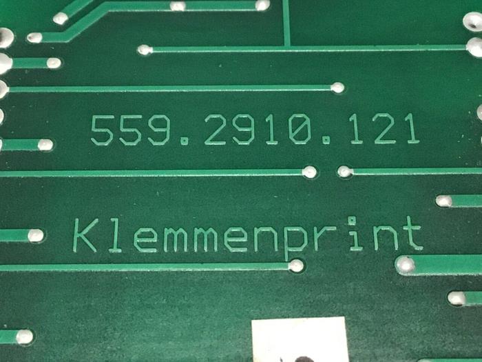 Used KLEMMENPRINT Circuit Board 559.2910.121 #118353
