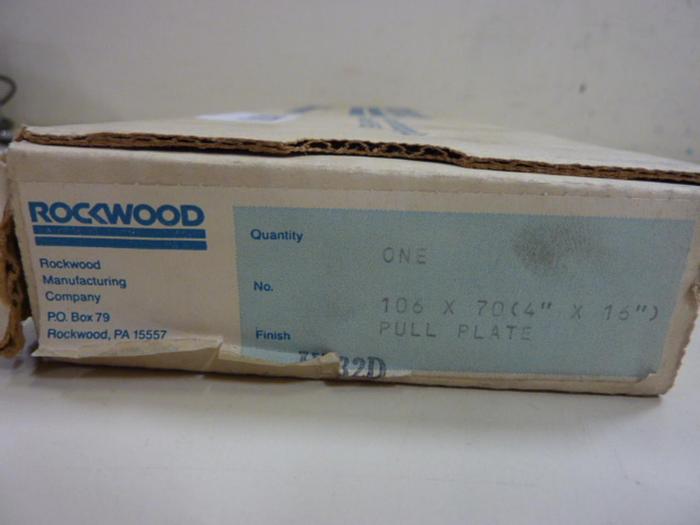 ROCKWOOD Pull Plate US32D #60270