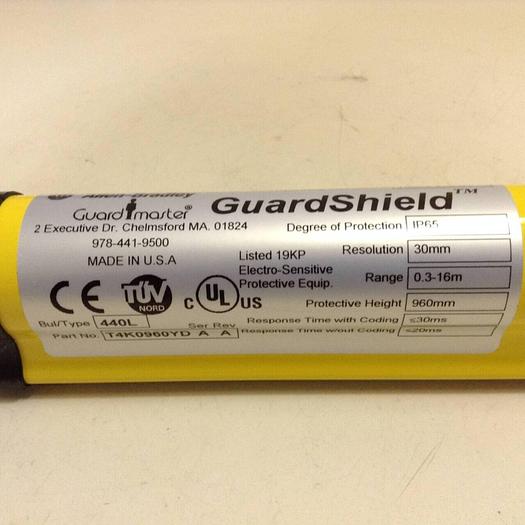 Used ALLEN BRADLEY GuardMaster Light Curtain Transmitter 440L-T4K0960YD #85297