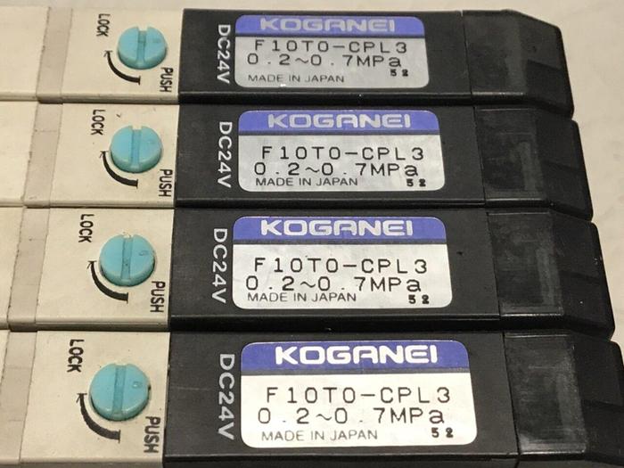 Used KOGANEI Manifold w/ Valves F10M4AJ #120899