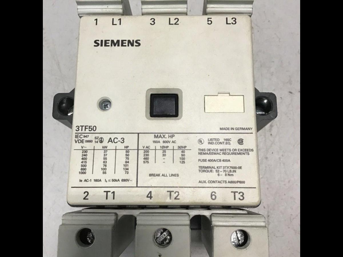Used SIEMENS Contactor 3TF5022-OAK6 #134106