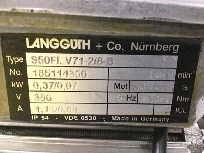 Used DEMAG Gear Reduction Motor S50FIV71-2/8-B Used