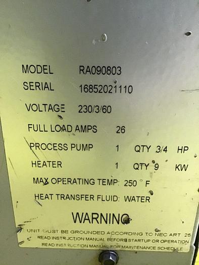 Used THERMAL CARE Thermolator RA090803 Used