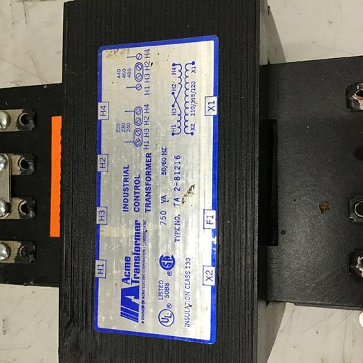 Used ACME TRANSFORMER 0.75 kVA Transformer TA-2-81216 #73501