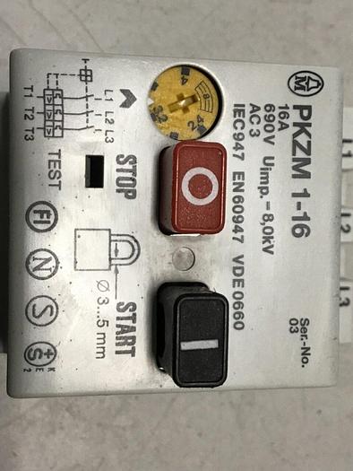 Used MOELLER Motor Starter PKZM1-16 #119702