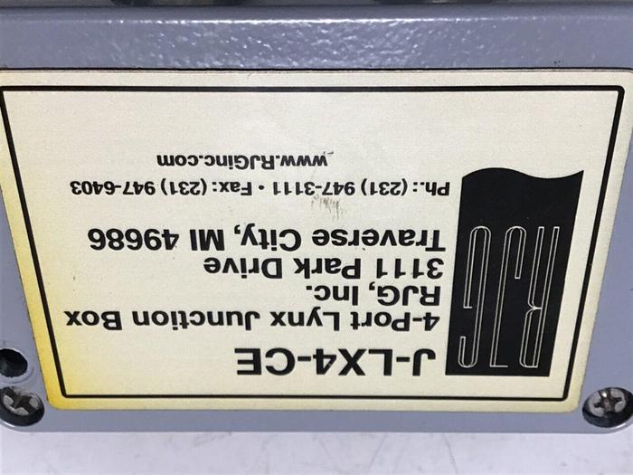 Used RJG INC. 4-Port Lynx Junction Box J-LX4-CE #133084