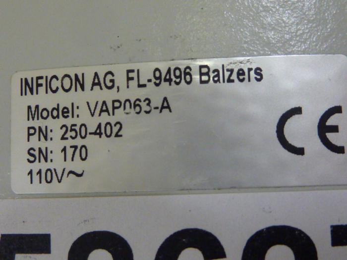 Used INFICON Pneumatic Valve VAP063-A #58627