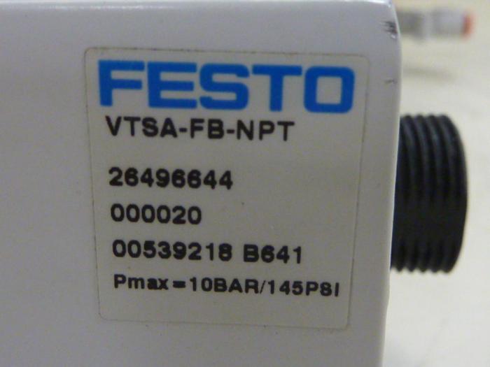 Used FESTO Control Block Valve Terminal VTSA-FB-NPT Used